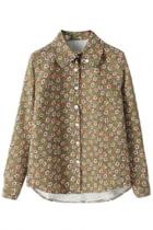 Oasap Classic Floral Print High Low Blouse