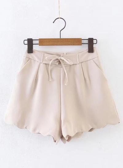 Oasap Cute Lace-up Mavy Edge Shorts