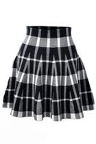 Oasap Plaid Pattern Mini Skirt
