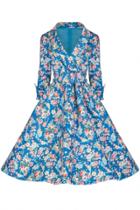 Oasap Vintage Floral Printing A-line Dress