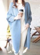 Oasap Cute Solid Color Batwing Sleeve Open Front Sweater Cardigan