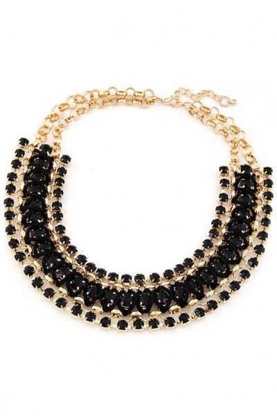 Oasap Solid Woven Hemp Choker Necklace