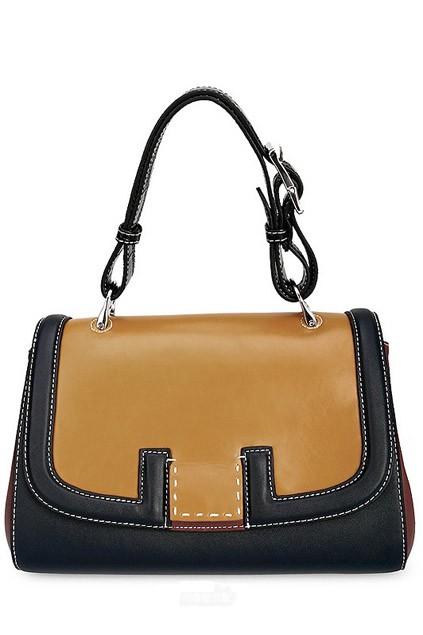 Oasap Contrast Color Shoulder Bag With Adjustable Strap