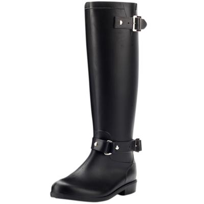 Oasap Women's Fashion Buckled Back Zipper Mid-calf Rain Snow Boots