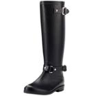 Oasap Women's Fashion Buckled Back Zipper Mid-calf Rain Snow Boots