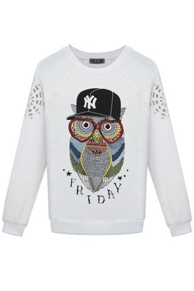 Oasap Friday Time Raglan Sweatshirt