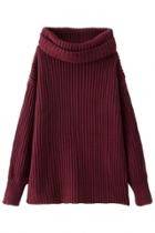 Oasap Fashion Solid Heaps Collar Pullover Sweater