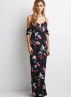 Oasap Floral Print Slip Maxi Dress