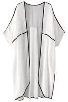 Oasap Engaging Color Block Longline Cover-up