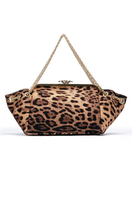 Oasap Dumpling Shaped Leopard Skin Print Shoulder Bag