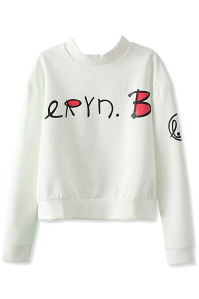 Oasap Eryn Pattern Sweatshirt