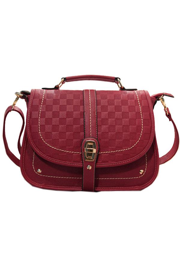 Oasap Vintage Latticed Shoulder Bag