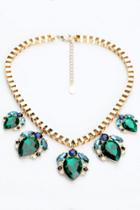 Oasap Dreamy Emerald Necklace