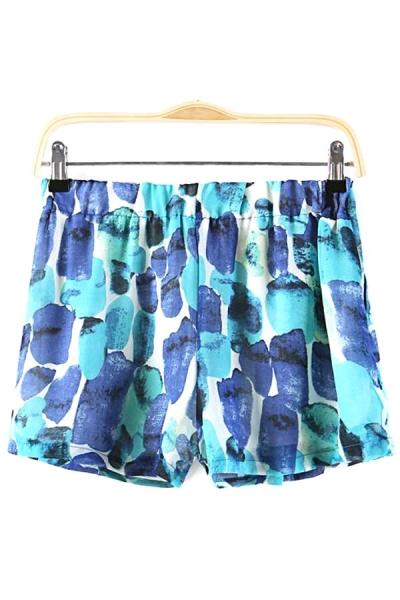 Oasap Nautical Watercolor Shorts