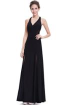 Oasap Women's Hot Halter Neck Open Back Evening Dress