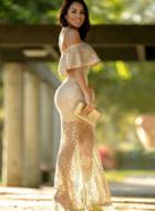 Oasap Off Shoulder Ruffle Hollow Out Slim Fit Maxi Party Dress