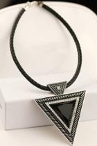 Oasap Bold Triangle Choker