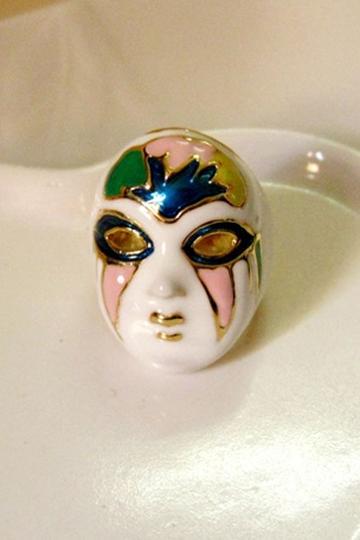 Oasap Retro Indian Face Ring