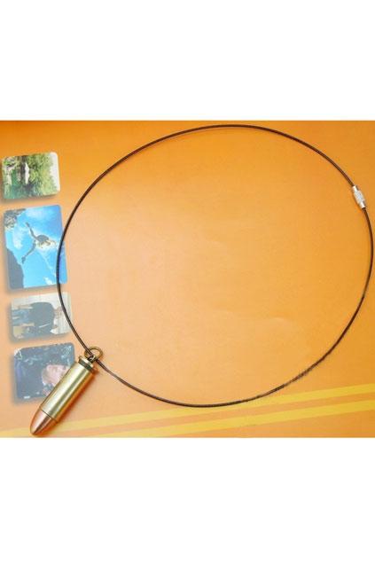 Oasap Bullet Pendant Pattern Necklace