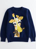 Oasap Children's Long Sleeve Deer Knit Sweater
