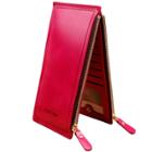 Oasap Pu Leather Zipper Cash Card Long Purse