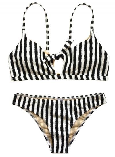 Oasap Casual Stripe 2 Piece Bikini Set