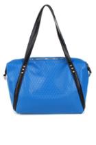 Oasap Contrast Color Rhombic Lattice Pattern Handbag