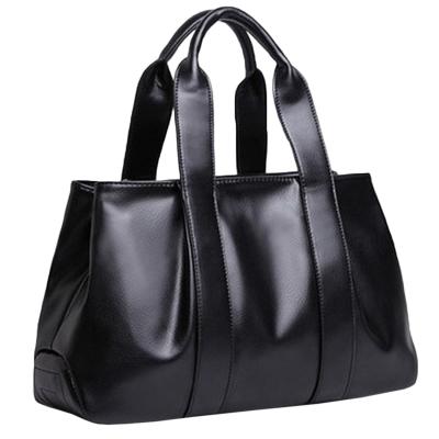 Oasap Fashion Pu Leather Solid Tote Shoulder Bag