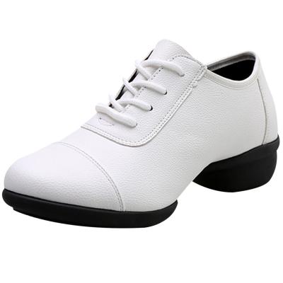 Oasap Round Toe Lace-up Split Sole Dance Shoes