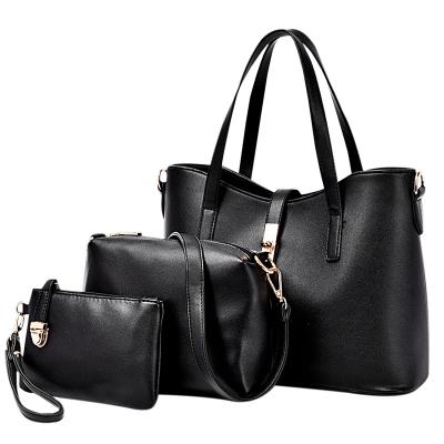 Oasap 3 Piece Tote Bag Pu Leather Handbag Purse Bags Set