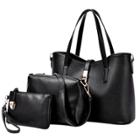 Oasap 3 Piece Tote Bag Pu Leather Handbag Purse Bags Set