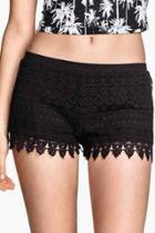 Oasap Sweet Crochet Lace Shorts