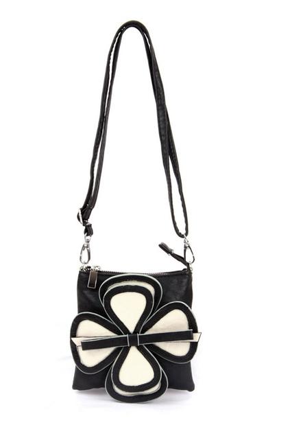 Oasap Flower Pattern Zipped Shoulder Bag