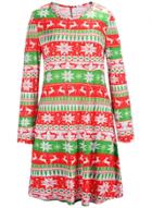 Oasap Christmas Snowflake Graphic A-line Dress