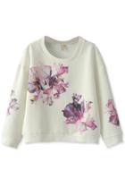 Oasap Dainty Floral Pattern Sweatshirt