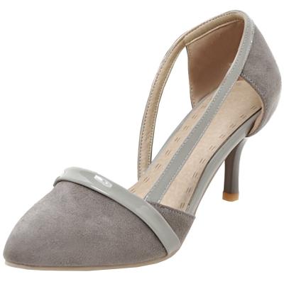 Oasap Pointed Toe Cut Out Slip On Stiletto Heels Pumps