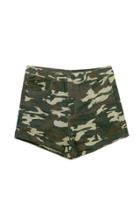 Oasap Camouflage Zip Hot Shorts