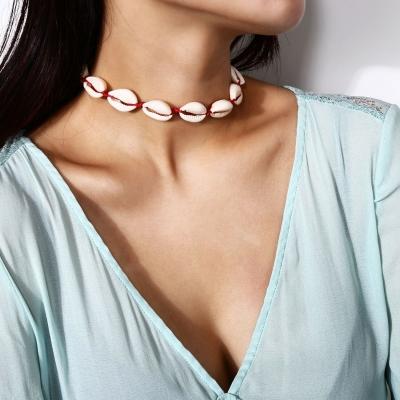 Oasap Fashion Casual Hawaii Style Shell Shape Short Collarbone Chain Necklace