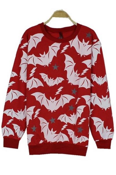 Oasap Street-chic Bat Sweatshirt