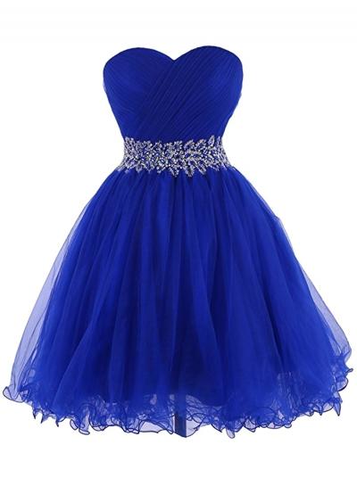 Oasap Sweetheart Strapless A-line Cocktail Dress