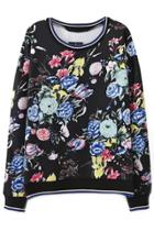 Oasap Must-have Floral Pattern Sweatshirt