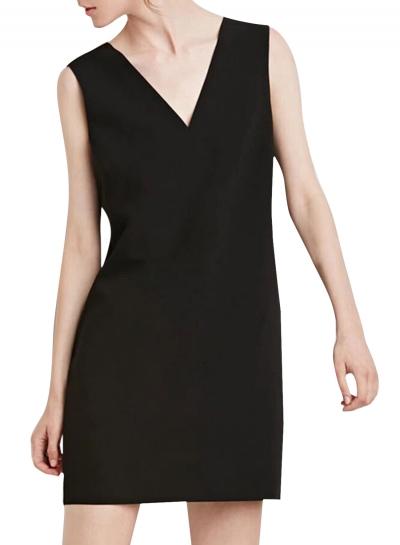 Oasap Women's Fashion V-neck Sleeveless Backless Shift Dress
