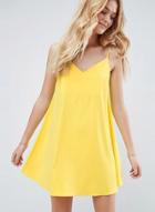 Oasap V Neck Back Bow Solid Mini Dress