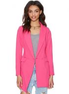 Oasap Women's One Button Lapel Slim Fit Blazer