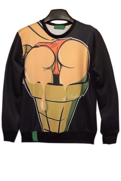 Oasap Bold Ice Cream Sweatshirt
