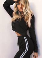 Oasap Fashion 2 Piece Hooded Sweat Suit
