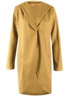 Oasap Fashion Loose Fit Irregular Hooded Coat With Pocket