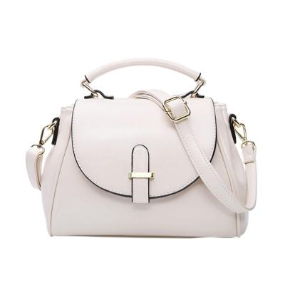 Oasap Pu Leather Cross Shoulder Bag With Top Handle