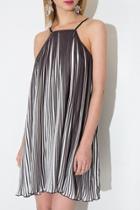 Oasap Charming Pleated Mini Slip Dress
