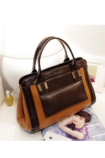 Oasap Color Blocked Tote